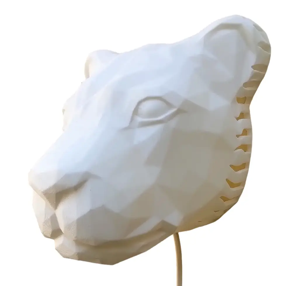 Lámpara 3D León con Efecto de Luz