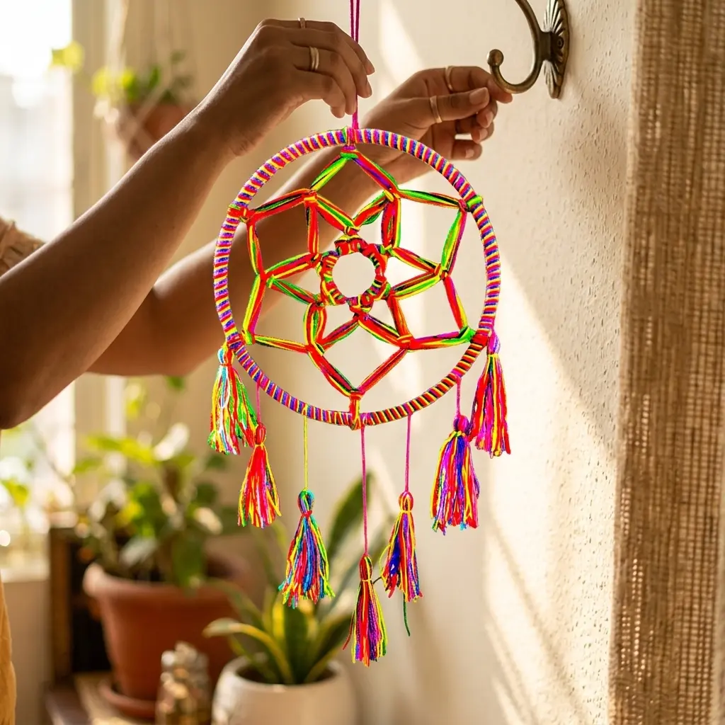 Atrapasueños - Estrella multicolor.webp