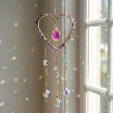 Colgante de Cristales - Corazon con Amatista Grande.webp
