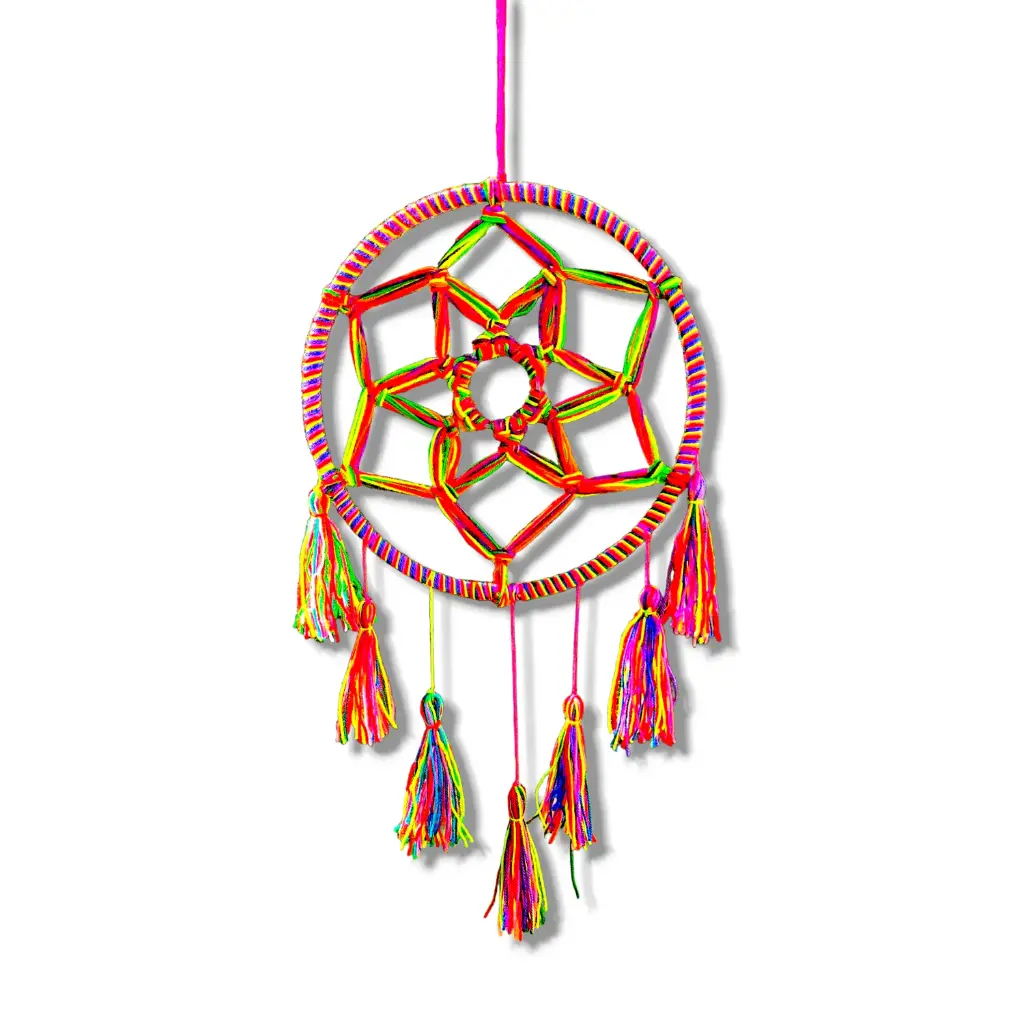 Atrapasueños - Estrella Multicolor (Aro 20cm).webp