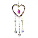Colgante de Cristales - Corazon con Amatista Grande (32x10cm).webp