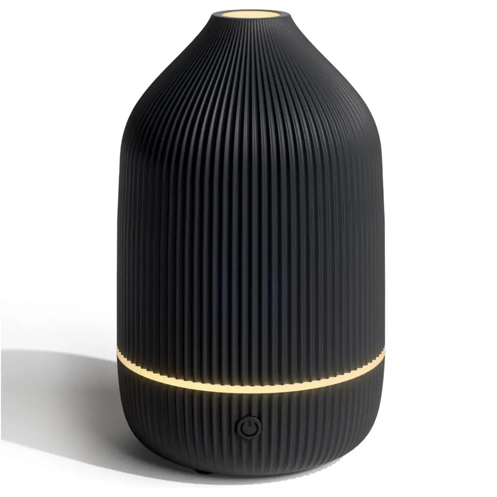 Humidificador USB Lineas Negro 15x8cm 100ml (Sin filtro - apto aceites)1.webp