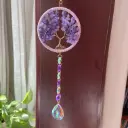 Colgante de Cristales - Arbol de Amatista (45x8cm)