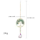 Colgante de Cristales - Arbol de Cuarzo verde 10cm