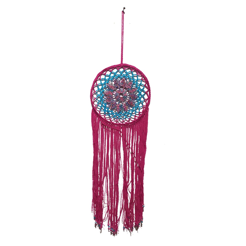 Atrapasueños Crochet 18cm Mandala Flor de Colores (varios)