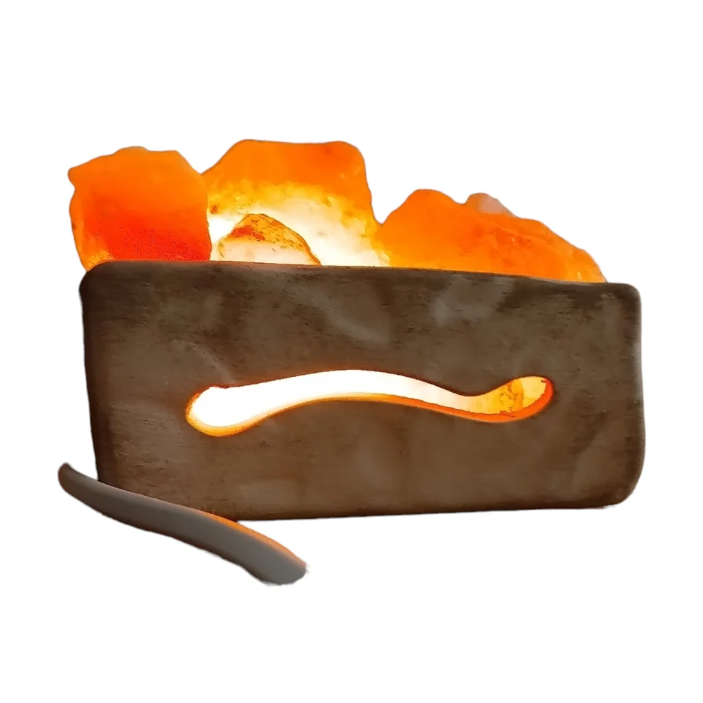 Lámpara de Sal Cajita Rectangular 8x13cm