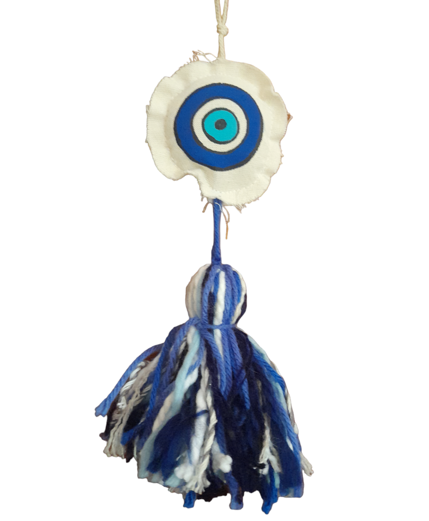Círculo con borla "Ojo turco" - 8 cm diámetro