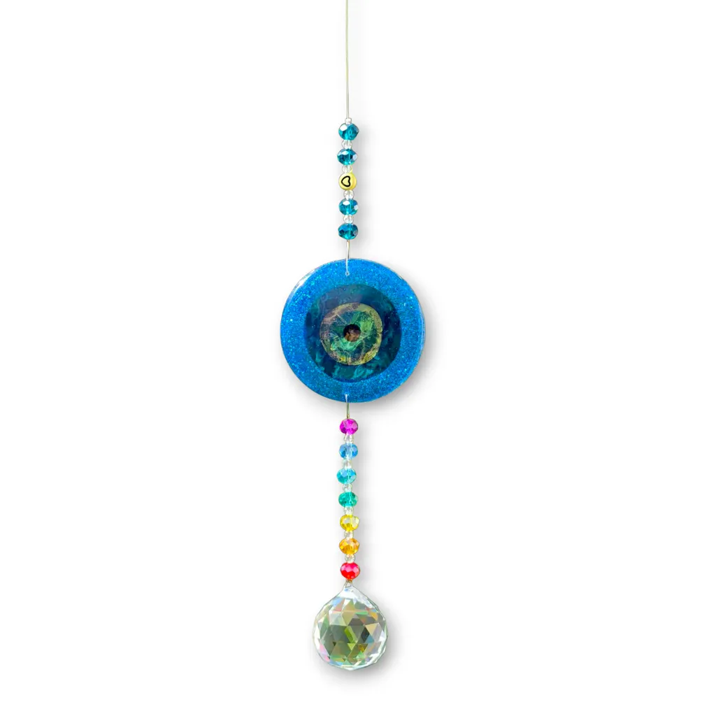 Atrapasol con Ojo turco en Resina - 35cm