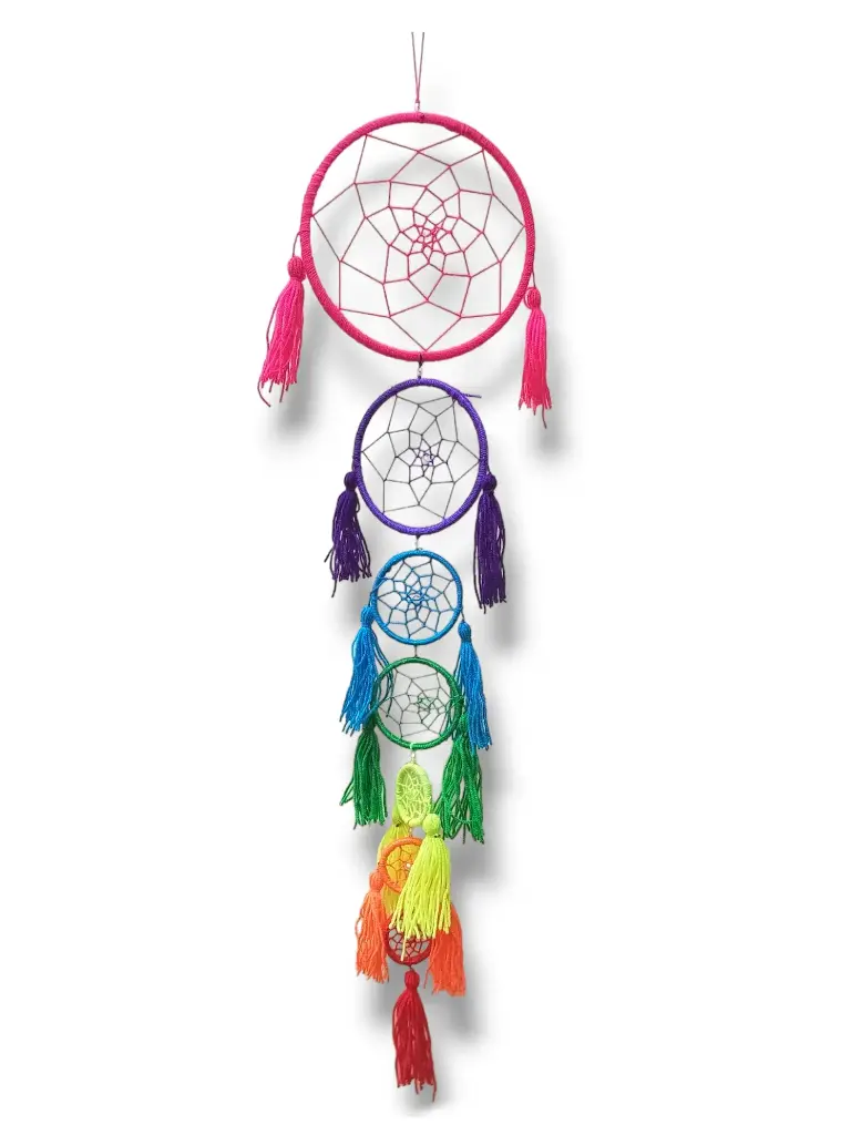 Atrapasueños - 7 chakras (Aro mayor 16cm)