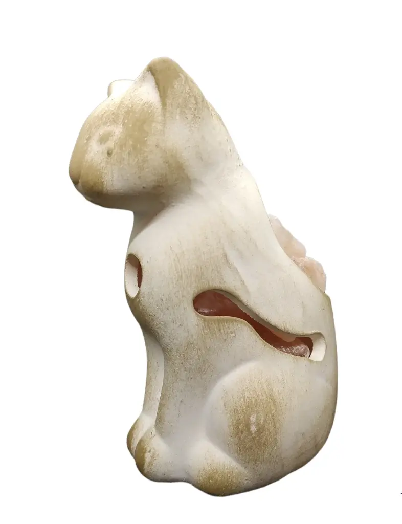 Lámpara de Sal Gato Egipcio 10x17cm