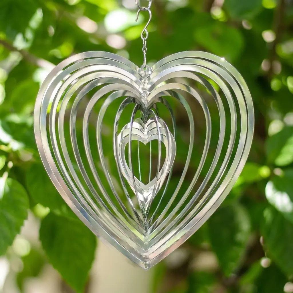 WindSpinner 20cm - Corazón (Acero Inox.)