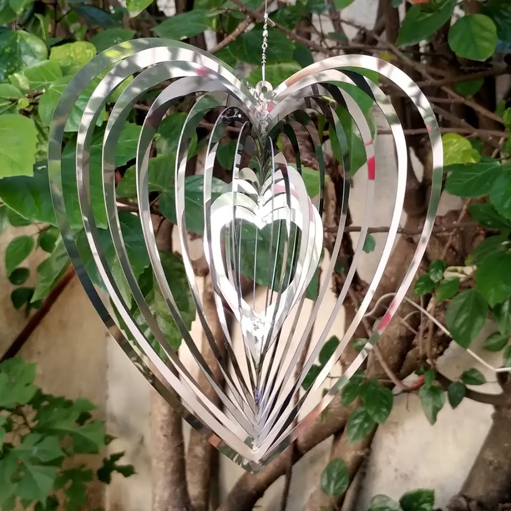 WindSpinner 20cm - Corazón (Acero Inox.)