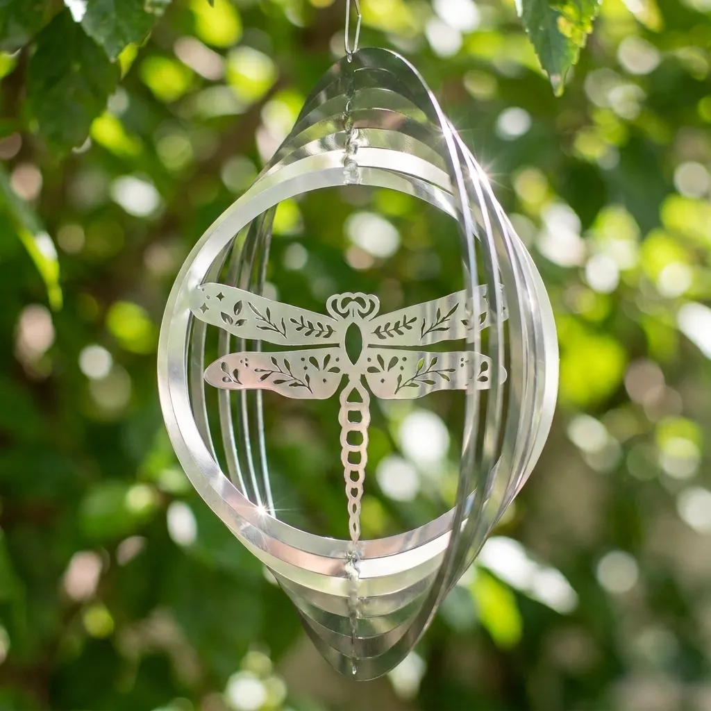 WindSpinner 20cm - Libélula (Acero Inox.)