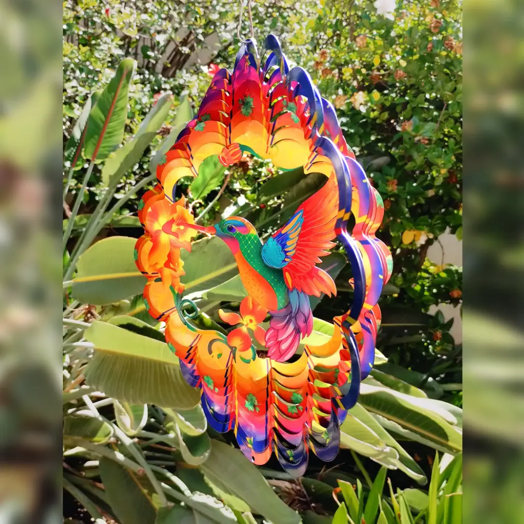 Windspinner Pintado 30cm - Colibrí colorido (Brillante)