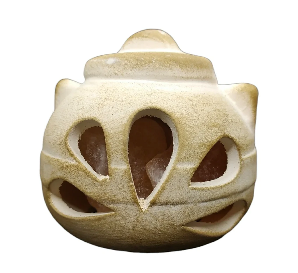 Lámpara de Sal Ollita de la abundancia 10x9cm