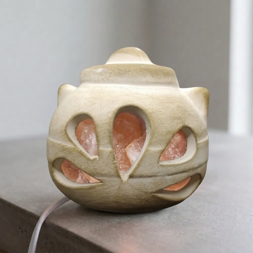 Lámpara de Sal Ollita de la abundancia 10x9cm