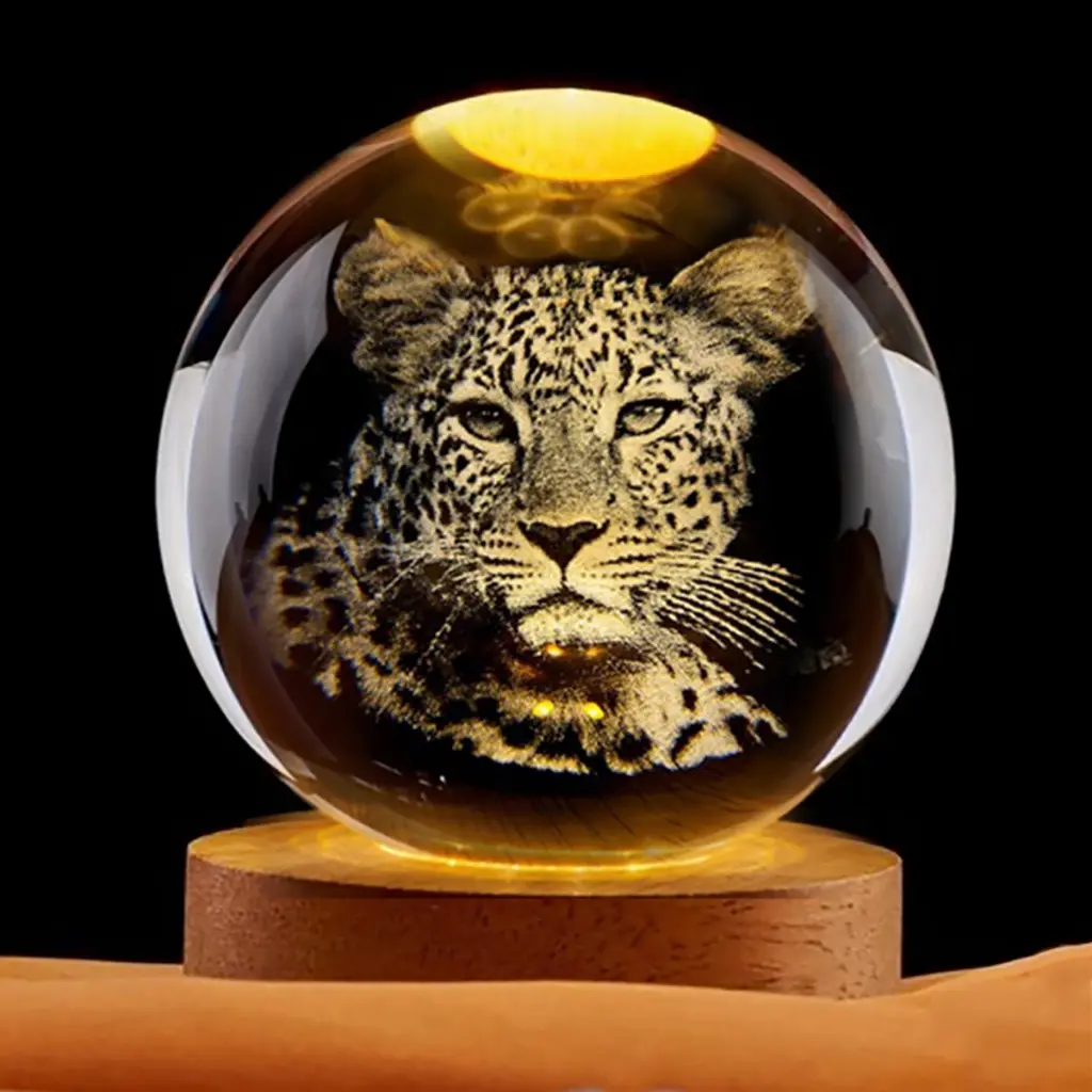 Lamp. Esfera de Vidrio - Jaguar (6cm)