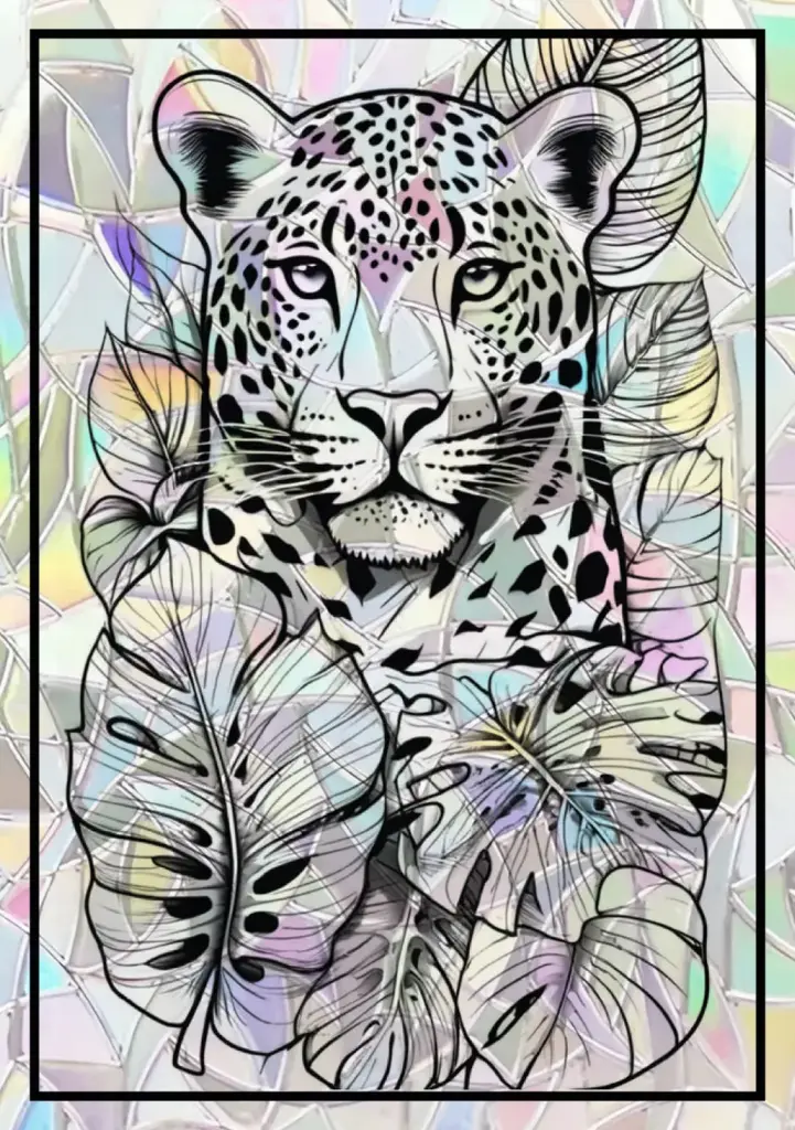 Sticker Suncatcher (Atrapasol) - 003. Jaguar