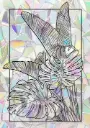 Sticker Suncatcher (Atrapasol) - 011. Hojas tropicales