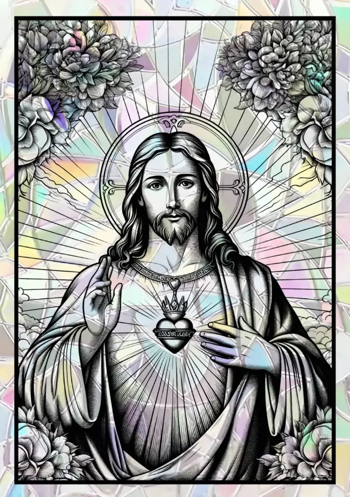 Sticker Suncatcher (Atrapasol) - 023. Jesús