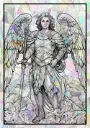 Sticker Suncatcher (Atrapasol) - 024. Arcángel Miguel