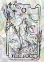 Sticker Suncatcher (Atrapasol) - 026. Carta Tarot "El Loco"