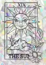 Sticker Suncatcher (Atrapasol) - 029. Carta Tarot "El Sol"