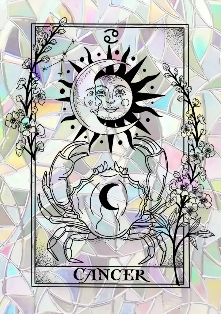 Sticker Suncatcher (Atrapasol) - 034. Signo Cáncer