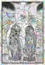 Sticker Suncatcher (Atrapasol) - 044. Amigas