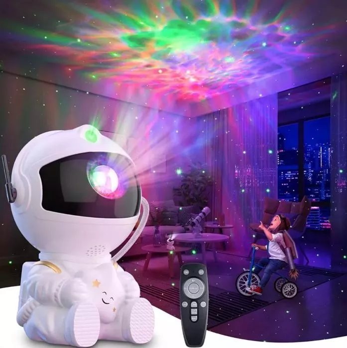 Proyector Galaxia Astronauta 12cm - OFERTA
