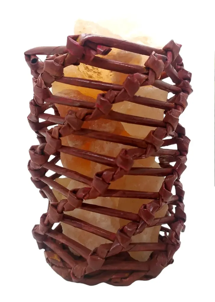 Lámpara de sal N°10 Espiral ADN 13x11cm