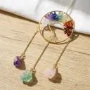 Colgante de Cristales - Arbol de la vida 7 chakras. Grande (40x10cm)