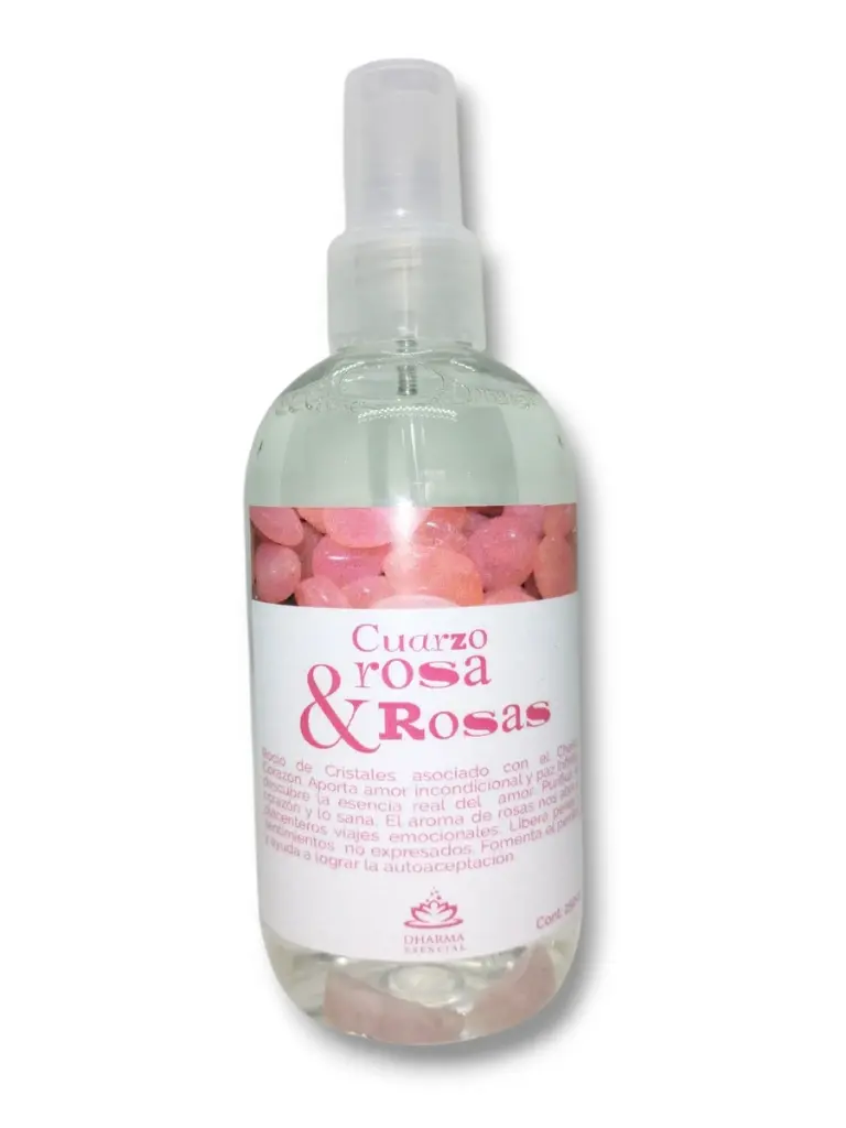 Spray Áurico grande con Cristales - C. Rosa & Rosas (250ml)