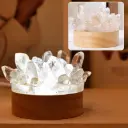 Lampara de Puntas de Cuarzo Cristal (6cm diametro)