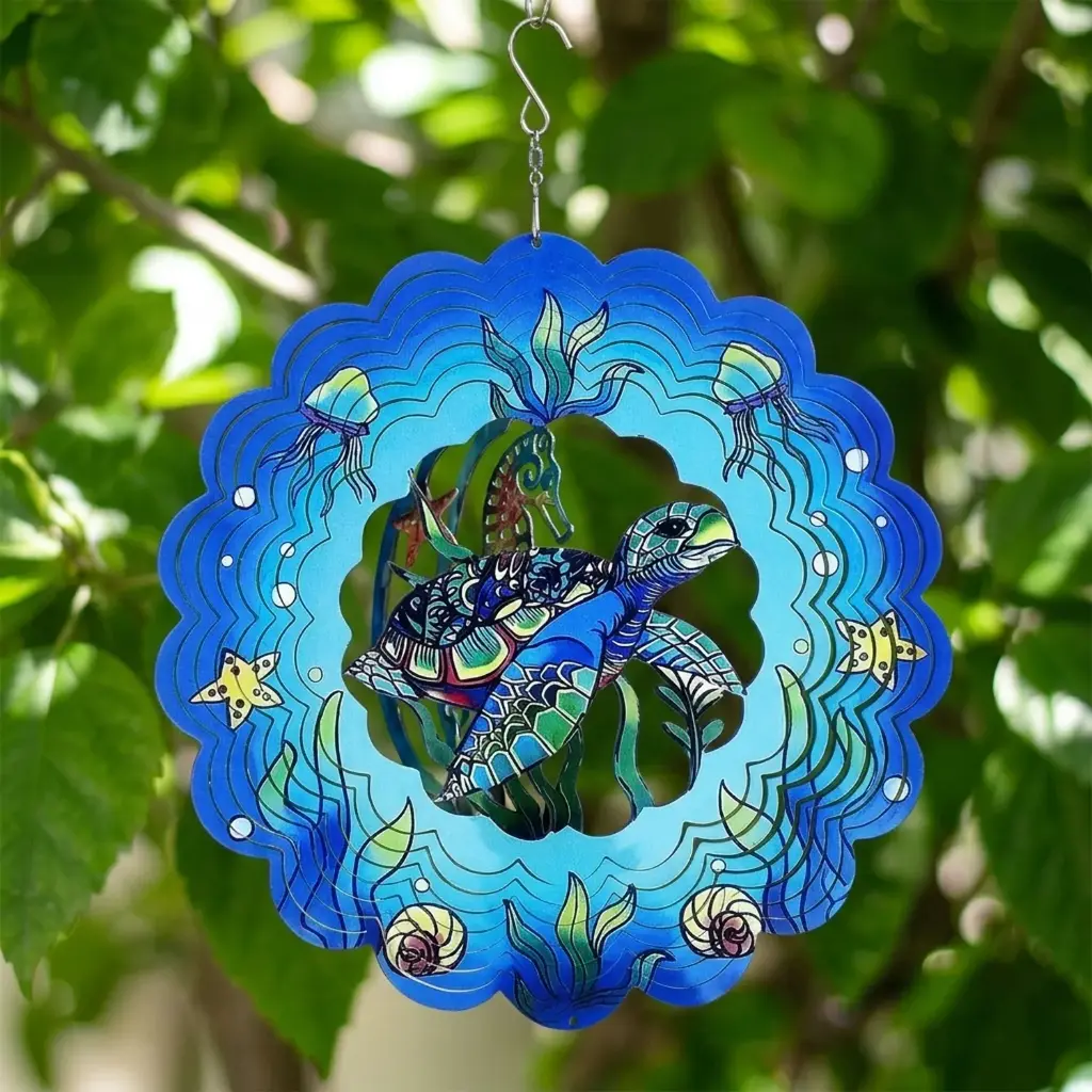 Windspinner Pintado 30cm - Tortuga nadando (Liquidación)