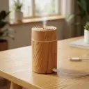 Humidificador USB cilíndrico Color MADERA (Ideal para autos)