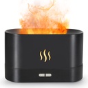 PROMO X5 - Humidificador USB Fogata Negro (Sin filtro - apto aceites)