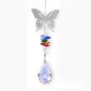 Colgante Atrapasol de Acero Inox. - Mariposa (26x6cm)