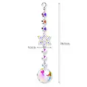 Colgante Atrapasol - Estrella con Flor redonda Tornasol (20x5cm)