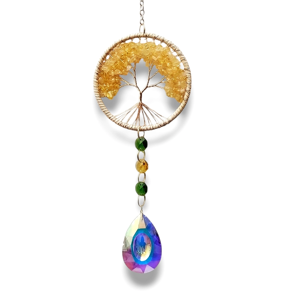Colgante de Cristales - Arbol de Citrino 10cm