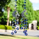 Colgante Atrapasol - Luna con Arbol Azul (Proteccion) (27x5cm)