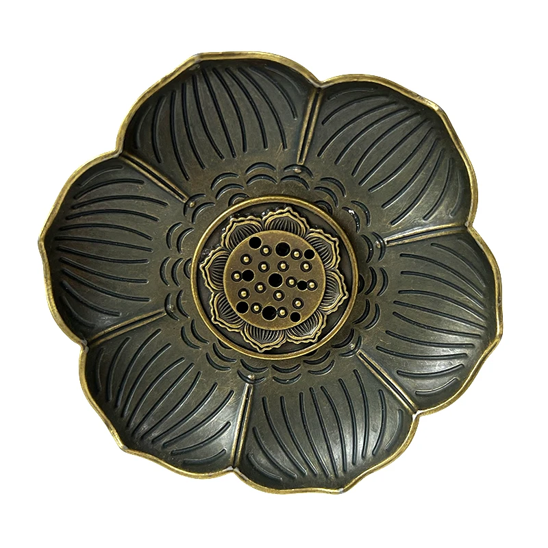 Portasahumerio Flor de Loto de METAL (9cm)