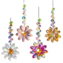 Colgante Atrapasol - Flor de Cristales (28x5cm)