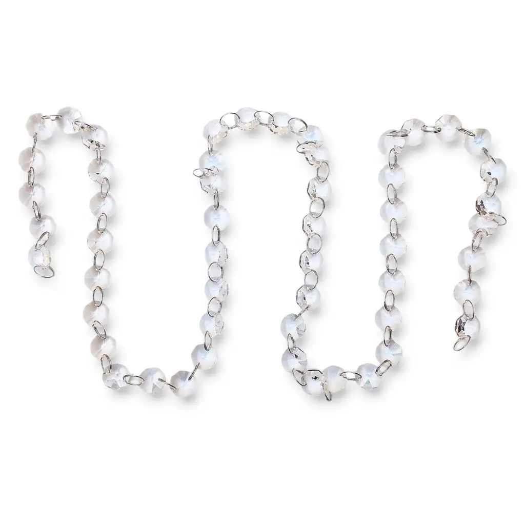 Tira 1metro Cairel Vidrio Hexagonal 14mm