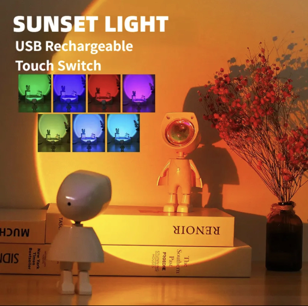 Proyector Sunset - 16 Colores Recargable (13cm)