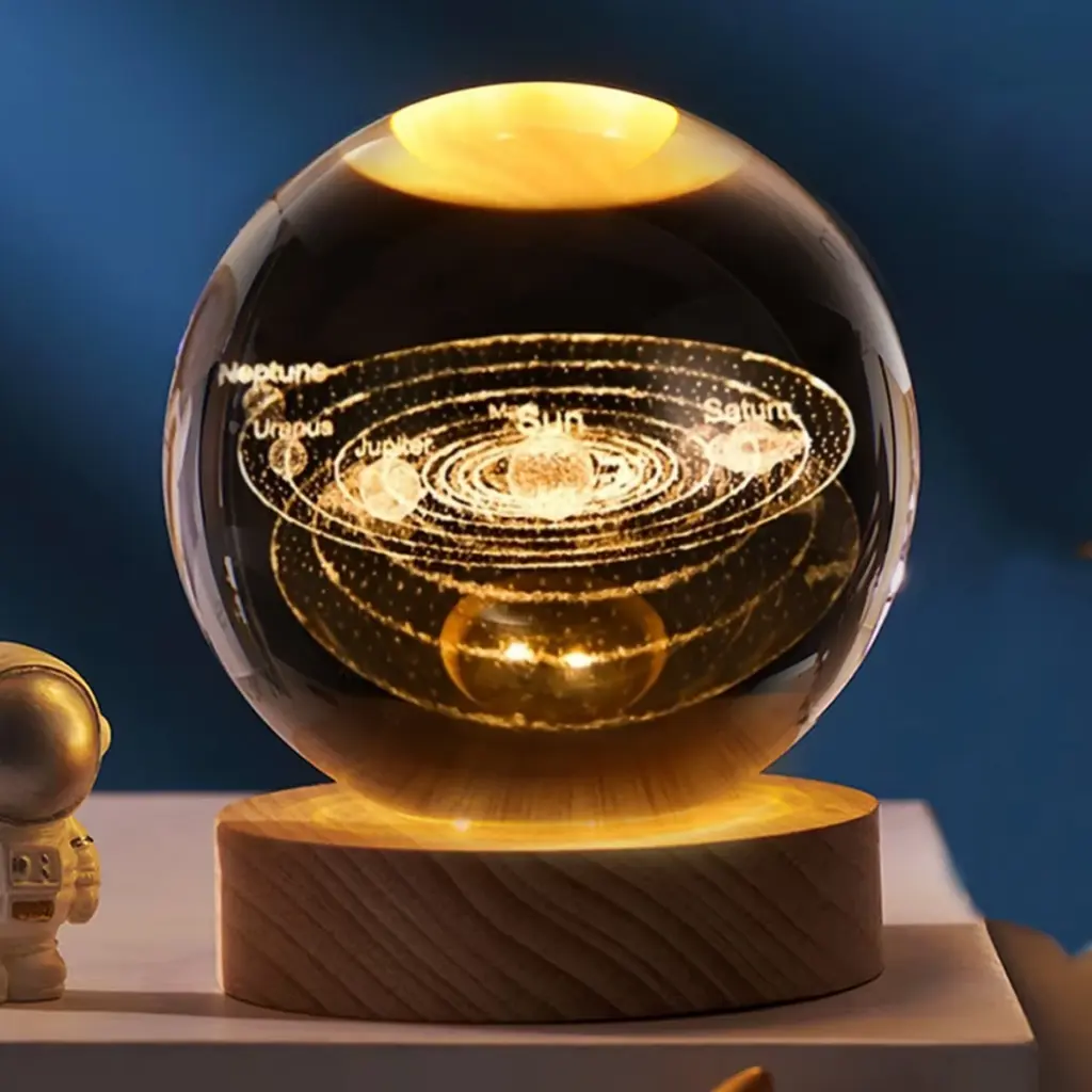 Lamp. Esfera de Vidrio - Sistema Solar (8cm)