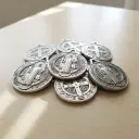 PROMO X10 - Dije Medalla San Benito Plateado (Grande - 3,5cm)