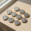 PROMO X10 - Dije Protección San Benito Borde Dorado (Mediano 2cm)