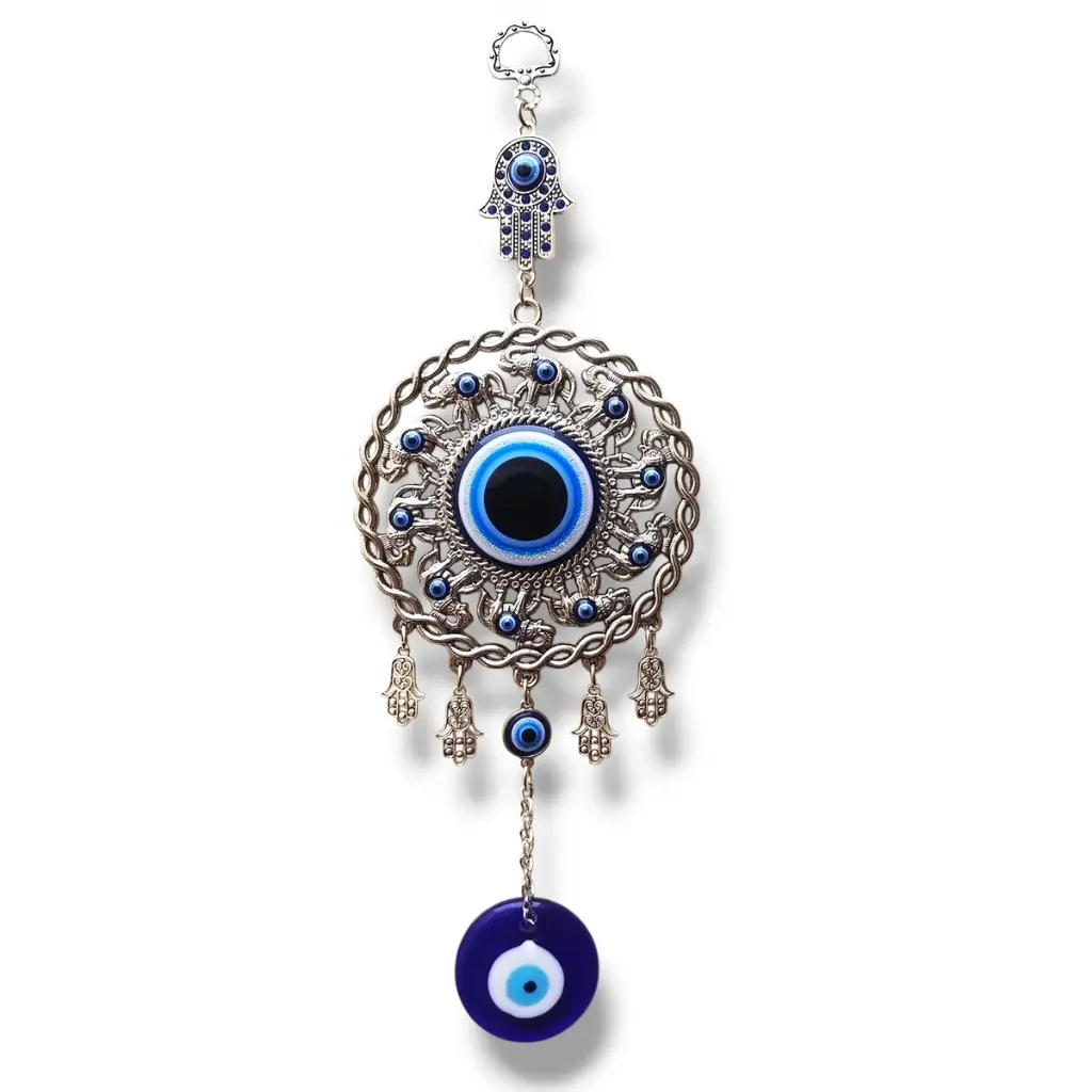 PROMOX12 - Colgante - Mandala Ojo turco Grande (26x10cm)