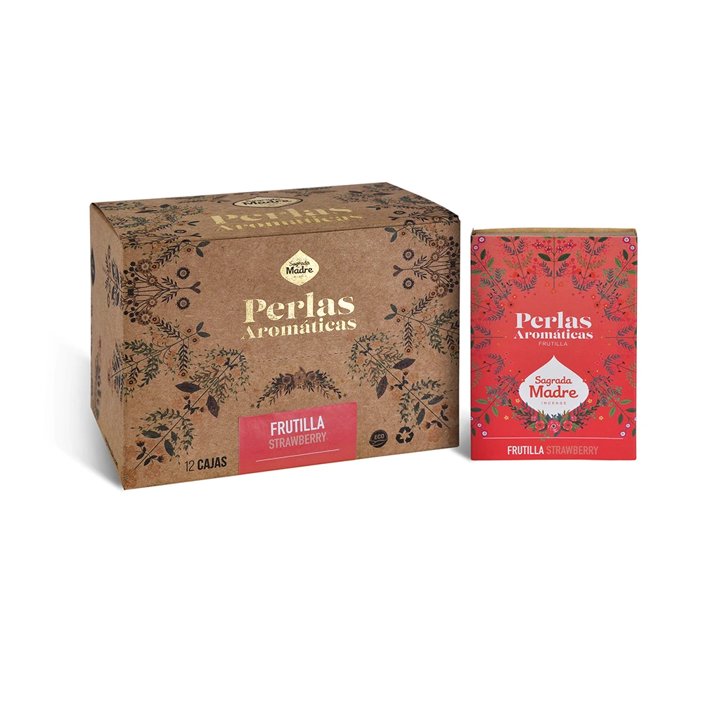 Perlas Aromáticas Frutilla S.M. x12 Cajas